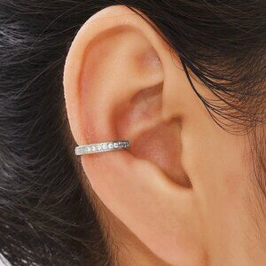 Rhinestone Ear Cuff,Ear Wrap,No Piercing Minimalist dainty Ear Cuff Earring